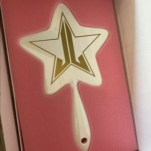 Jeffree Star white & gold glitter mirror NEW